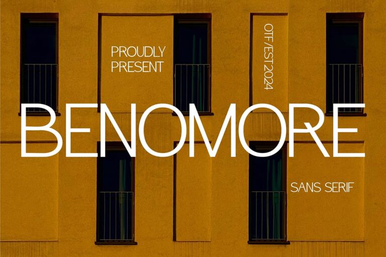 Benomore Sans Serif Font