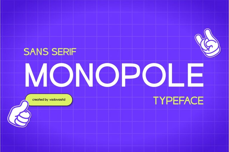 Monopole Sans Serif Font