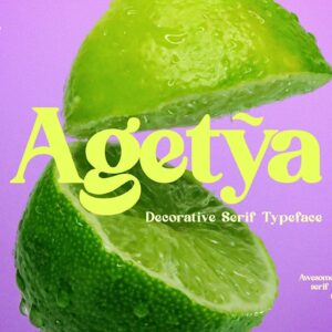 Agetya Decorative Serif Typeface
