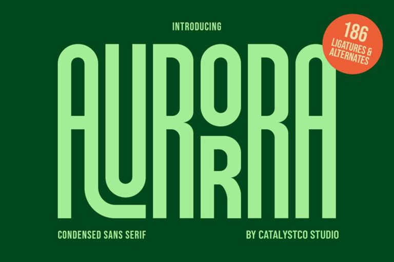 Aurorra - Condensed Sans Serif
