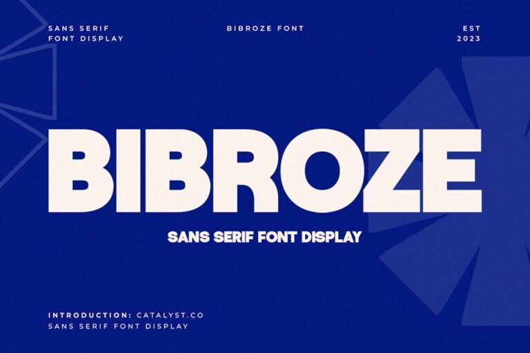 Bibroze Sans Serif Font