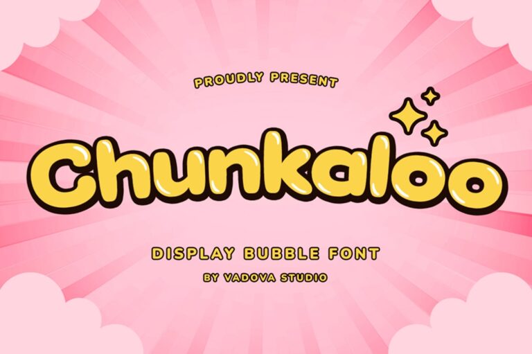 Chunkaloo Dispay Bubble Font