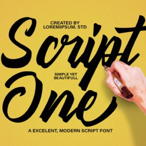 Hendritage Modern Script Font