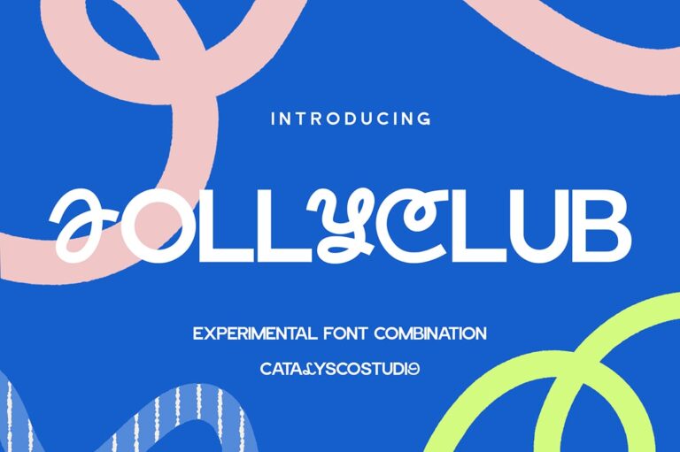 Jolly Club Experimental Font Combination