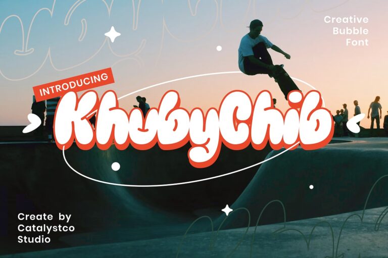 KhubyChib Creative Bubble Font