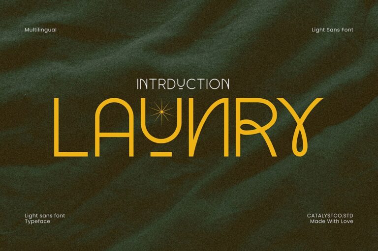 Launry Light Sans Font