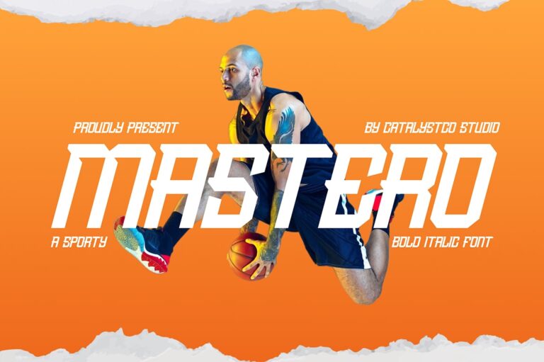 Mastero Bold Italic Font