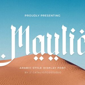 Maulid Arabic Style Display Font