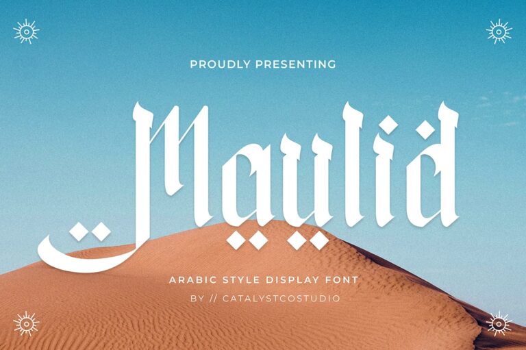 Maulid Arabic Style Display Font