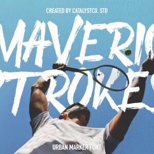 Maveric Stroke Urban Marker Font