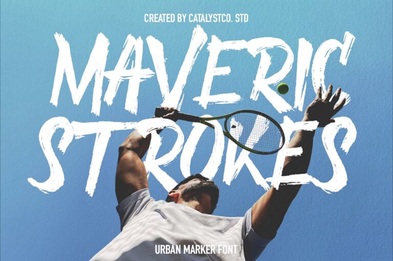Maveric Stroke Urban Marker Font