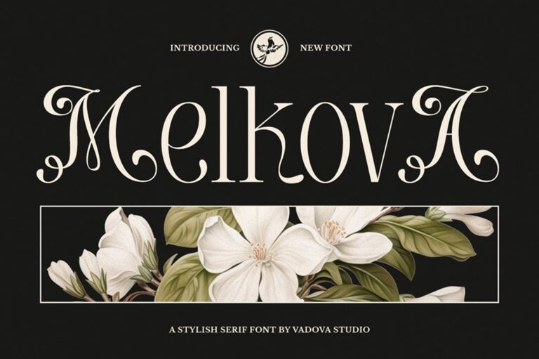 Melkova Stylish Serif Font