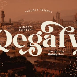 Qegafy Modern Serif Font