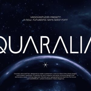 Quaralia Futuristic Sans Serif