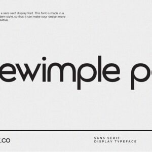 Sewimple Pol Sans Serif Display Font
