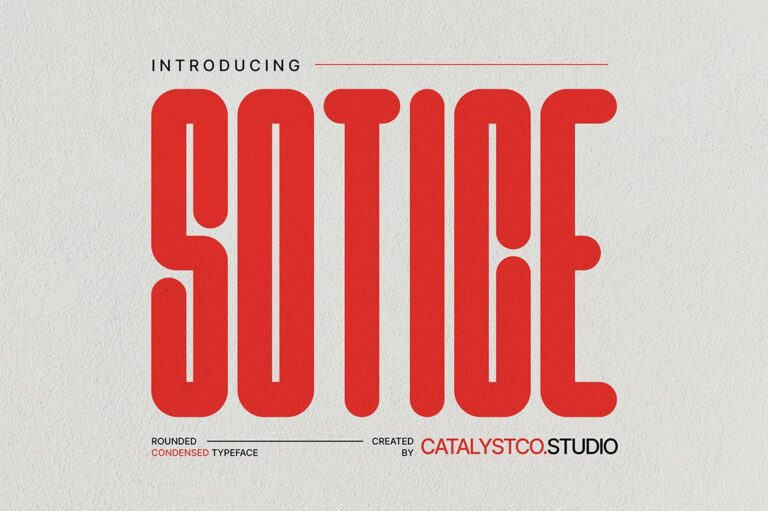 Sotice Rounded Condensed Font