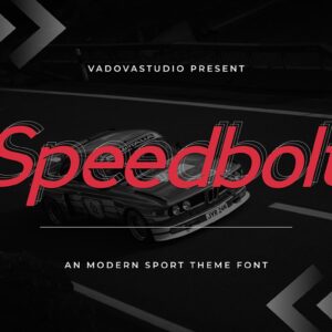 Speedbolt Modern Sport Font