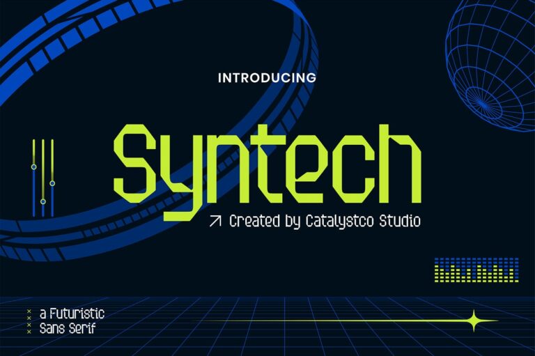 Syntech Futuristic Sans Serif Font