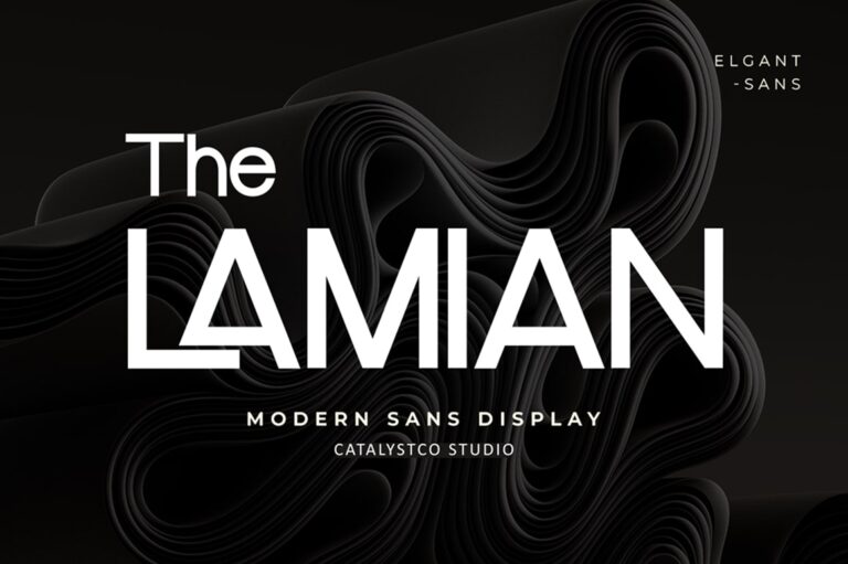 The Lamian Modern Sans Font