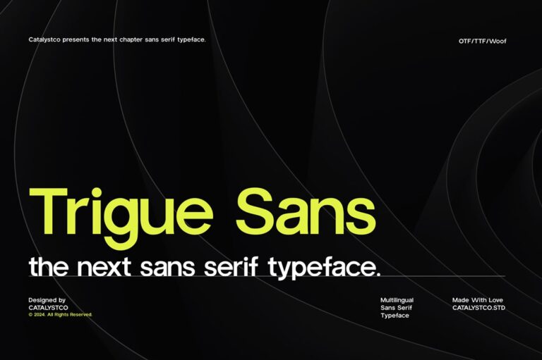 TrigueSans Sans Serif Font