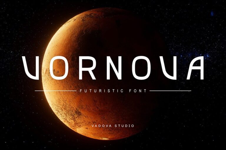 Vornova Futuristic Font
