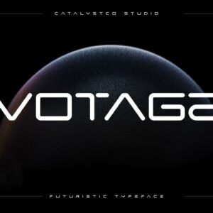 Votage Futuristic Typeface