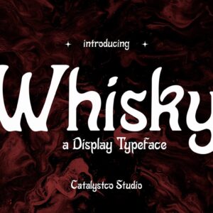 Whisky Display Typeface Font