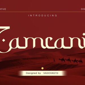 Zamrani Creative Display Font