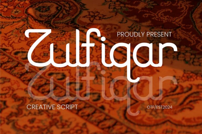 Zulfiqar Creative Script Font