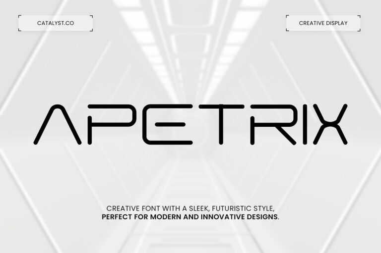 Apetrix Futuristic Display Font