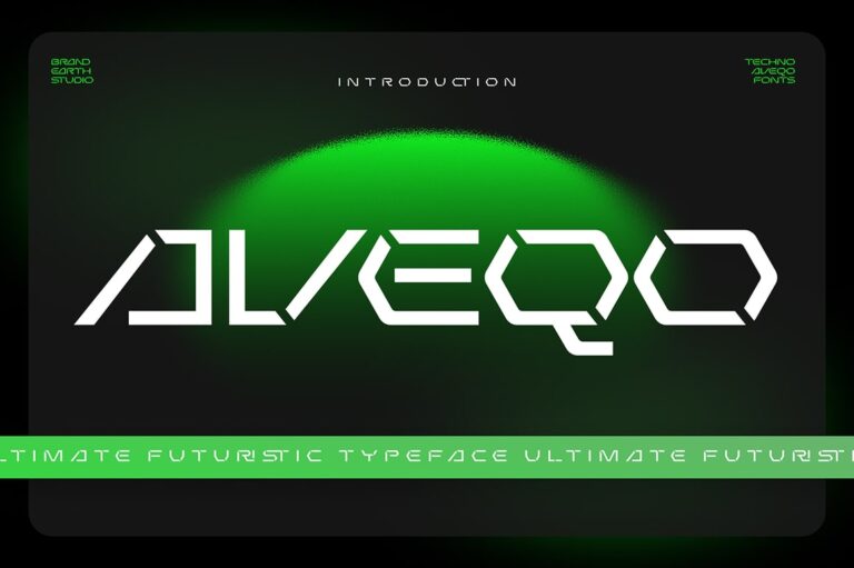 Aveqo Futuristic Font