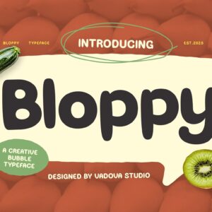 Bloppy Creative Bubble Font