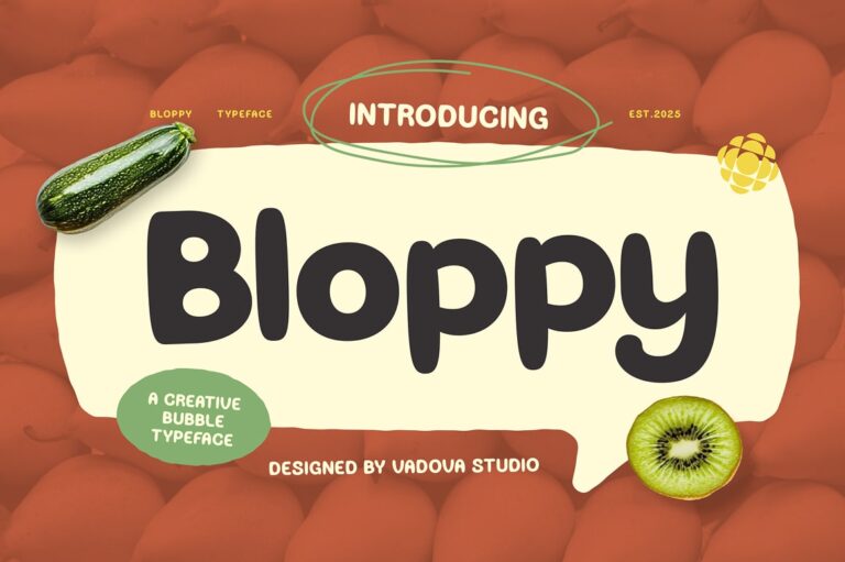 Bloppy Creative Bubble Font