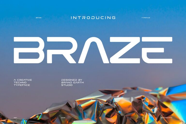 Braze Creative Technology Font
