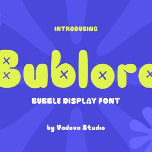 Bublora Creative Font