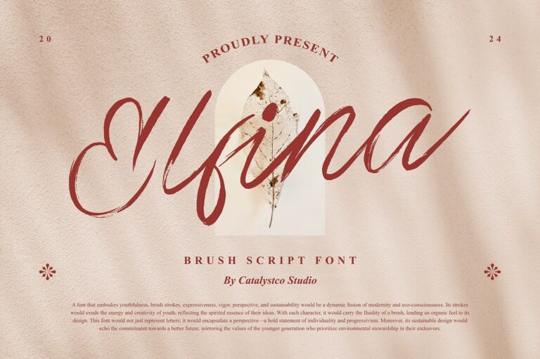 Elfina Brush Script Font