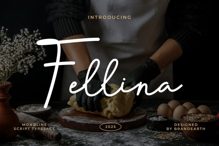 Fellina Monoline Script Font