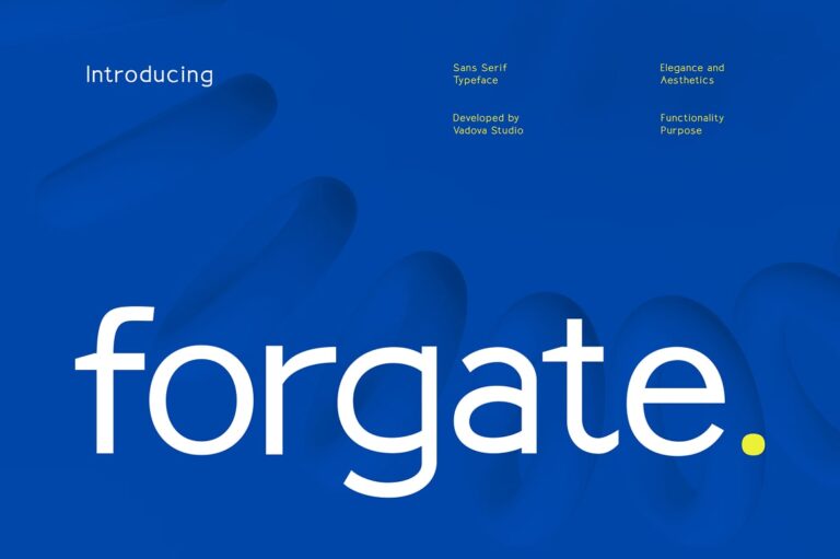 Forgate Sans Serif Font