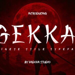 Gekkai Chinese Creative Font