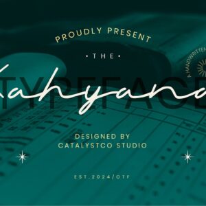 Kahyana Handwritten Script Font