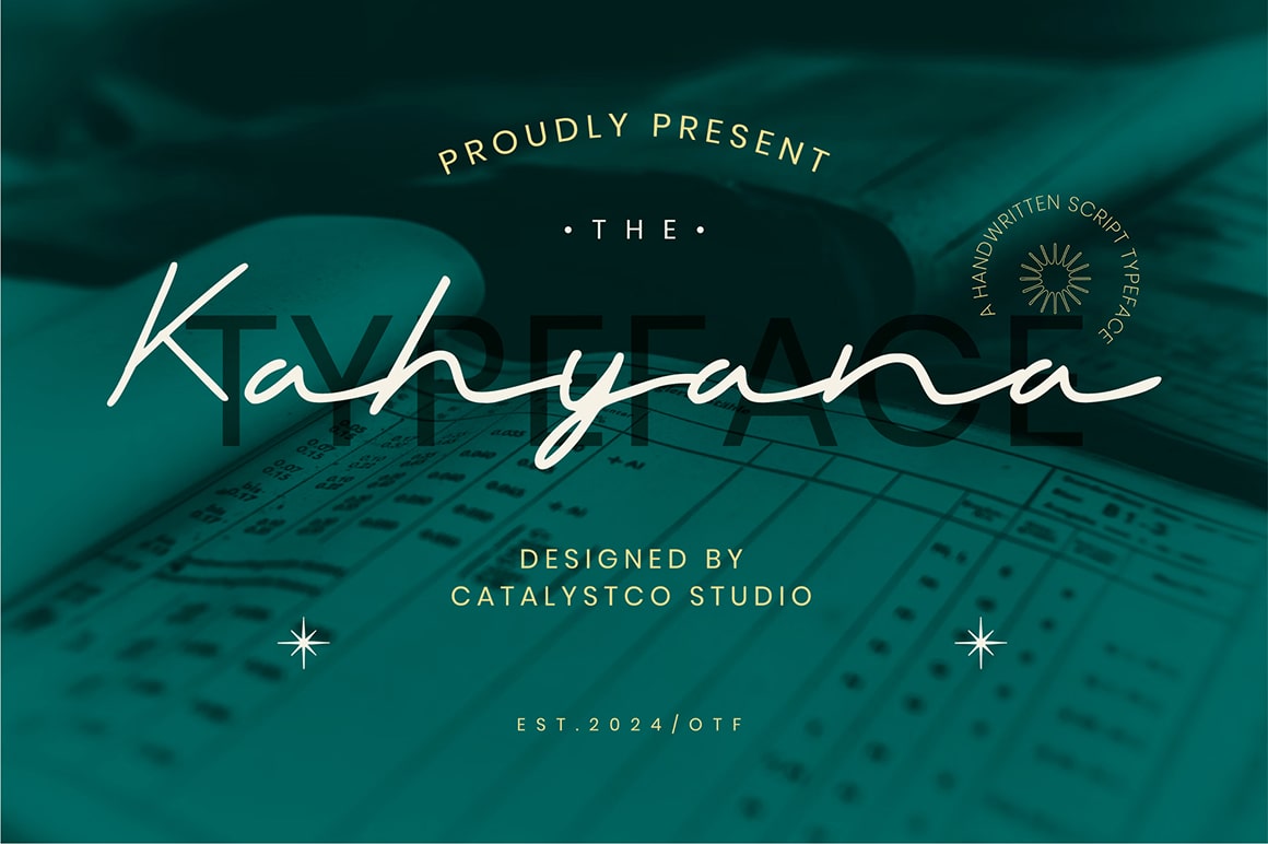 Kahyana Handwritten Script Font
