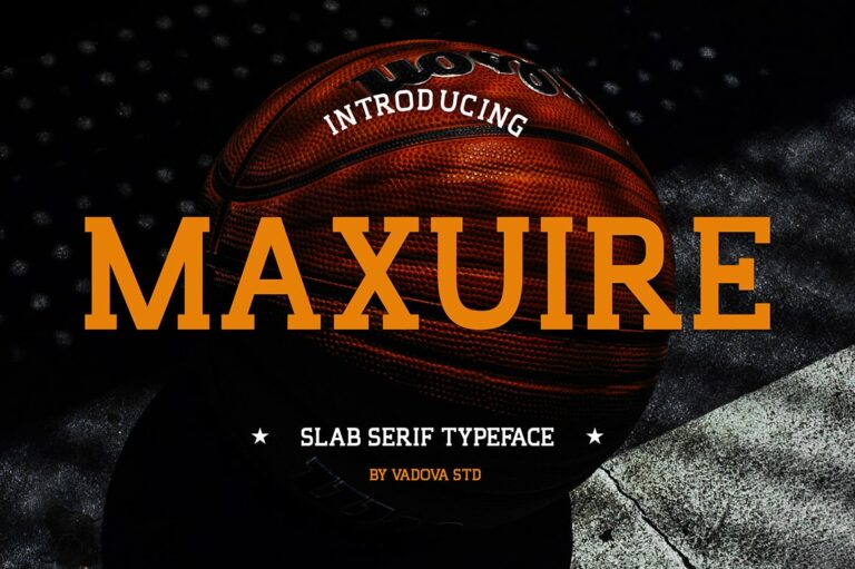 Maxuire Slab Serif Font