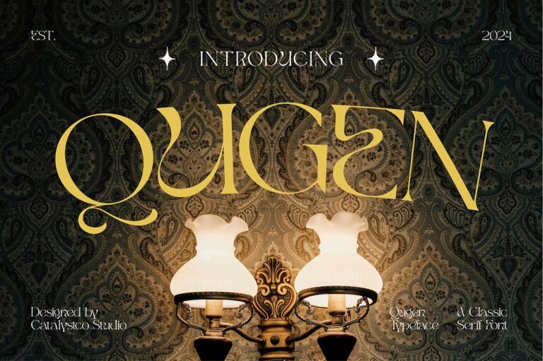 Qugen Luxury Seri Font