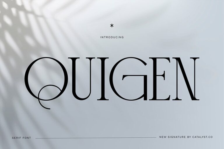 Quigen Sans Serif Font
