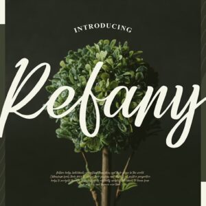 Refany Script Elegance Typeface