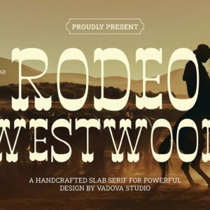 Rodeo Westwood Creative Font