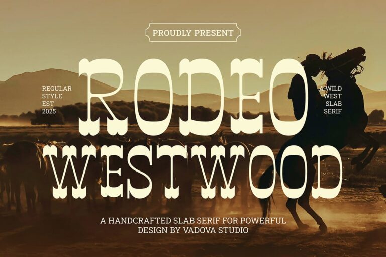 Rodeo Westwood Creative Font