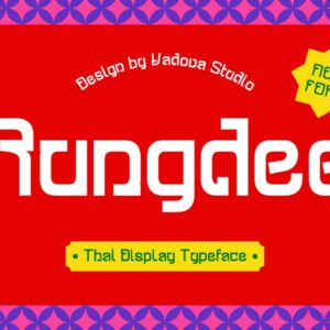 Rungdee Thai Display Font