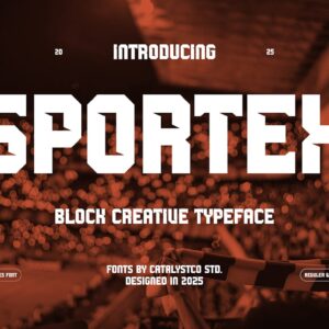 Sportex Block Creative Font