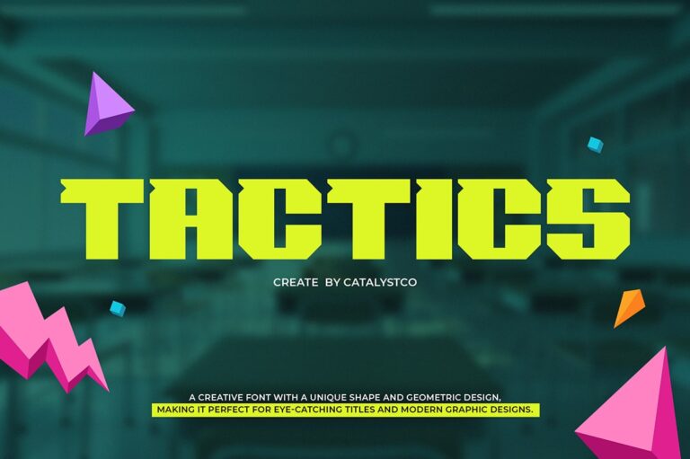 Tagtics Geometric Font